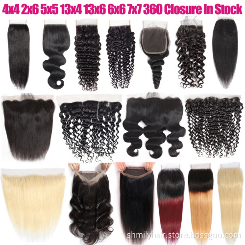 Fast Shipping 10A Grade Brazilian Human Hair Extension,8-36 inch Straight Body Kinky Curly Deep Wave Hair Bundles With Closure